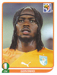 Gervinho Cote D'Ivoire samolepka Panini World Cup 2010 #539